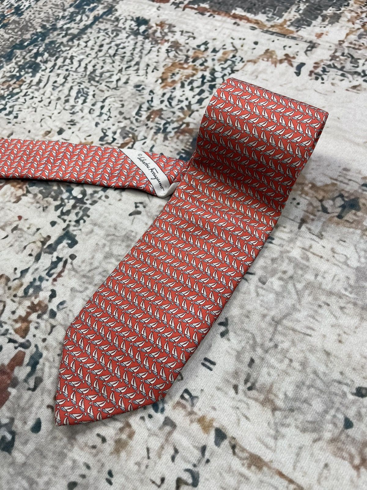 Salvatore Ferragamo VINTAGE SALVATORE FERRAGAMO SILK TIE Size ONE SIZE - 4 Thumbnail