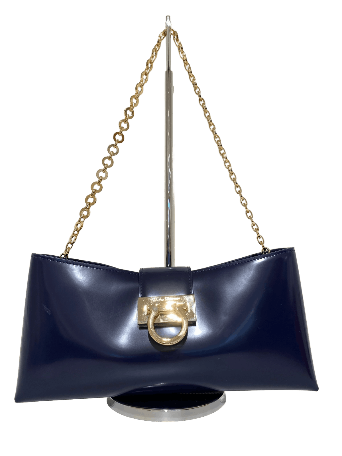 Salvatore Ferragamo o1s1rm1124 Size: OS / Leather Shoulder Bag in Blue Size ONE SIZE - 1 Preview