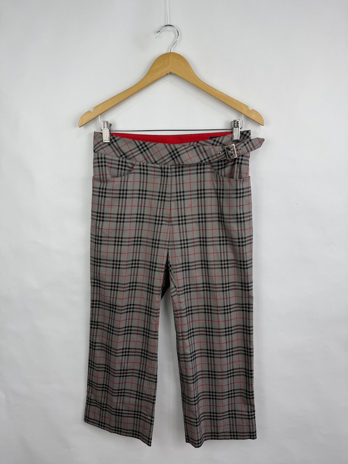 Burberry 🇬🇧 Vintage 90s Barberry Golf Nova Women Pants Rare Retro Hype Size 28" / US 6 / IT 42 - 2 Thumbnail