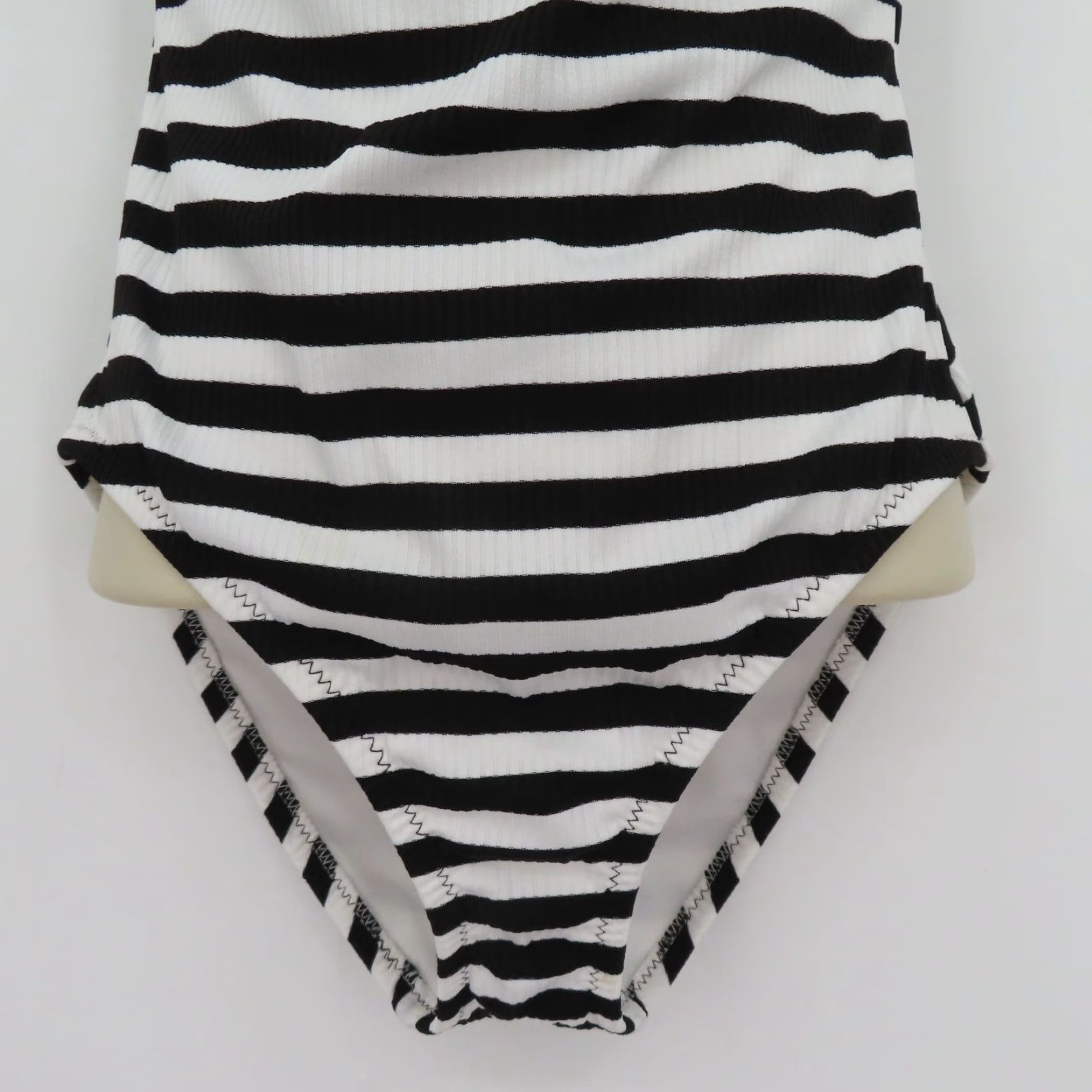 Vintage Kona Sol One Piece Women S Striped Black White Spaghetti Strap New Swimsuit Medium Coverage Size ONE SIZE - 3 Thumbnail