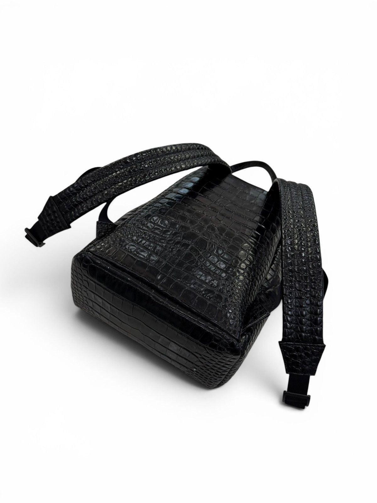 Balenciaga Balenciaga Black Crocodile Backpack Size ONE SIZE - 5 Thumbnail
