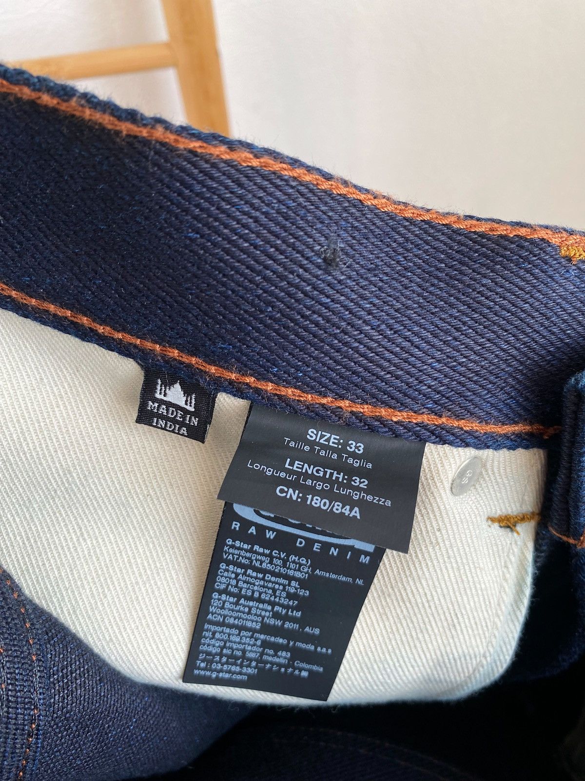 G-Star G-star Red listing SELVEDGE Us Lumber 25 jeans Size US 33 - 17 Thumbnail