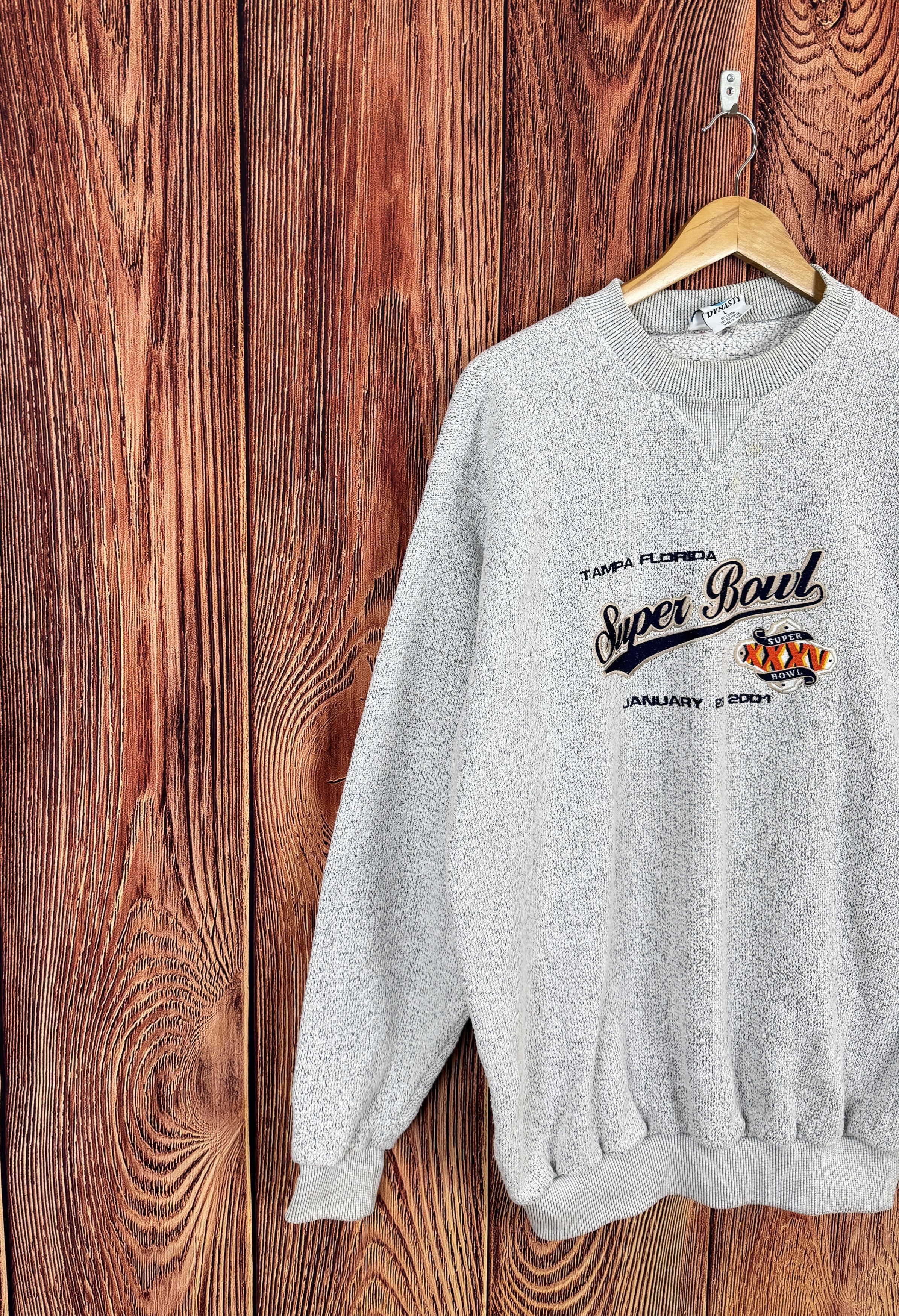 NFL × Vintage 2001 SUPER BOWL NFL TAMPA Ravens vs Giants DYNASTY Sweat Size US L / EU 52-54 / 3 - 2 Thumbnail