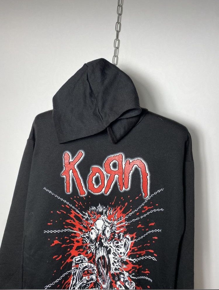 Band Tees Rare Vintage 2000s Korn Oversized Band Hoodie Y2k Size US M / EU 48-50 / 2 - 2 Thumbnail