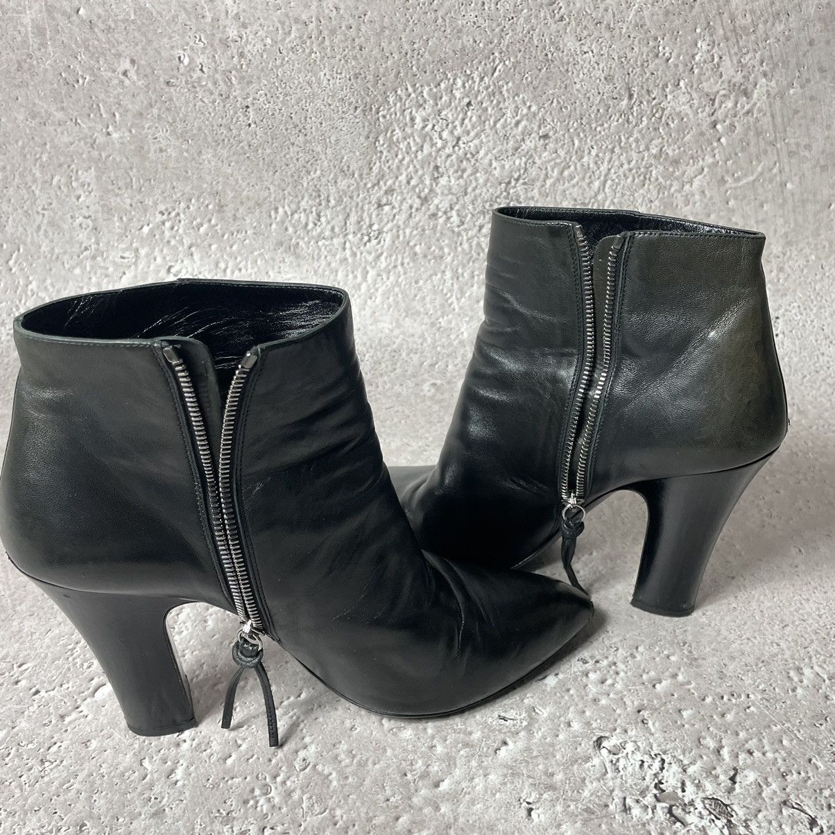 Prada × Vintage Mi Miu Black Leather Ankle Boots sz 39 Size US 9.5 / IT 39.5 - 17 Thumbnail