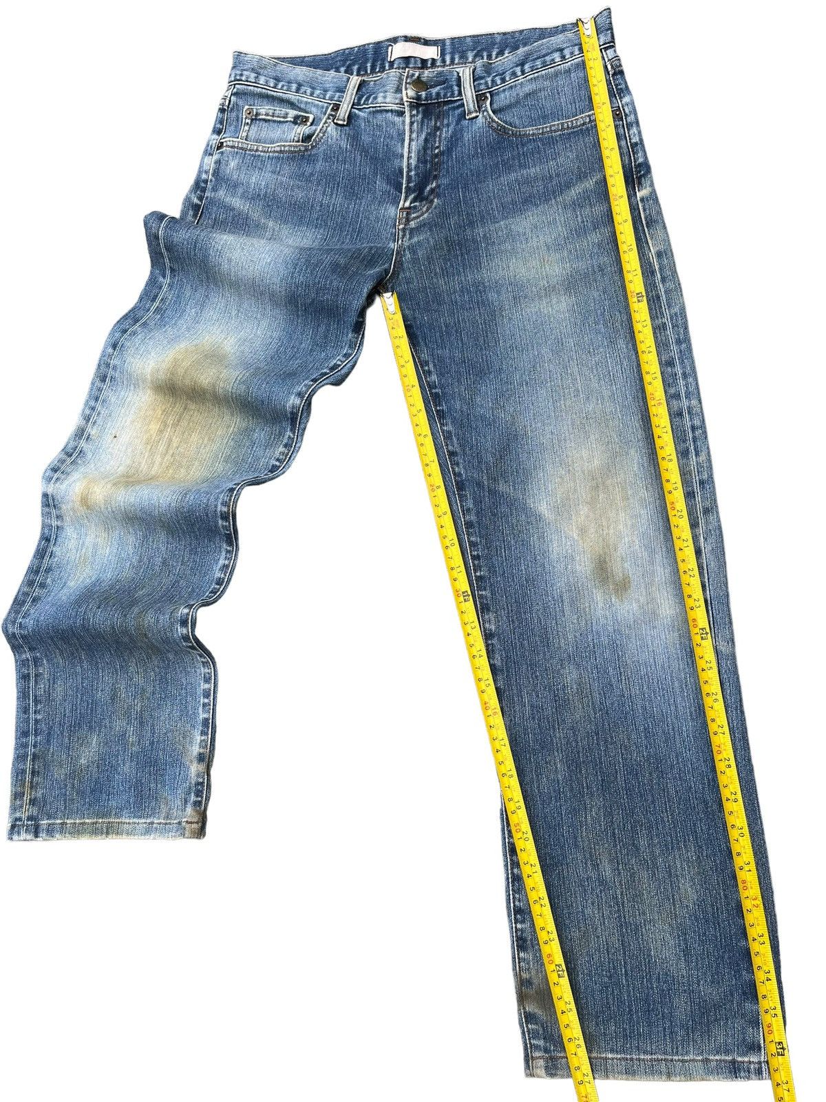 Undercover × Uniqlo Vintage Japanese Brand Dirty Mud Washed Classic Leg Jeans Size US 32 / EU 48 - 8 Thumbnail