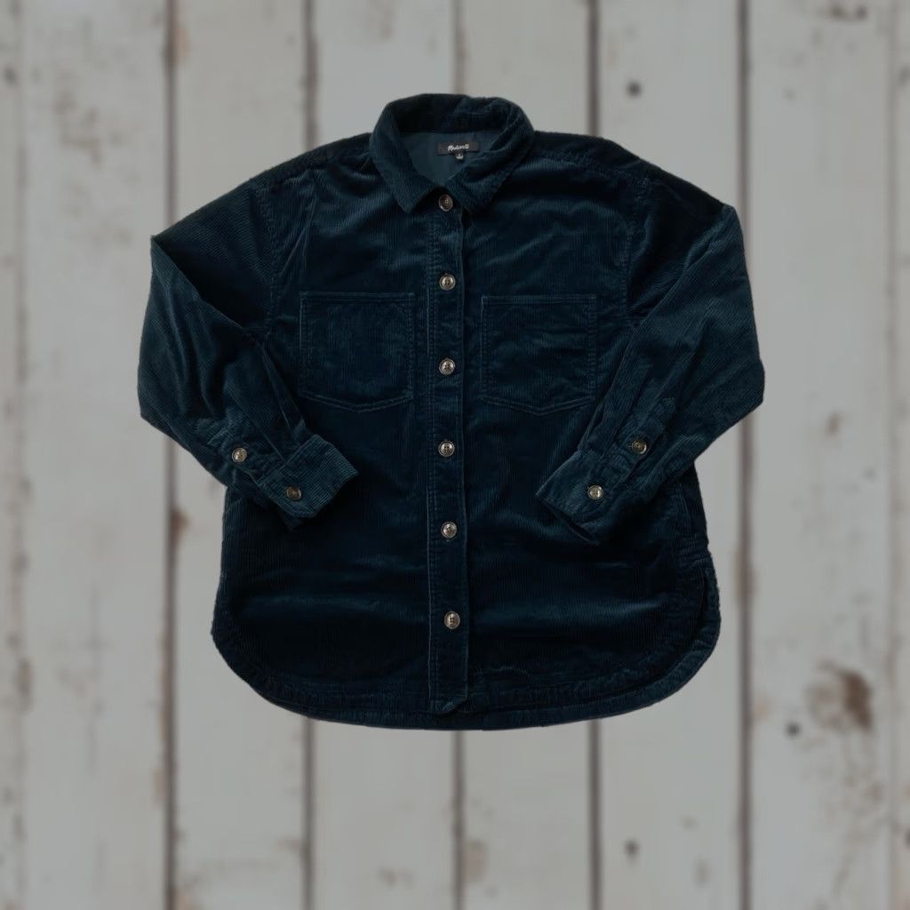 Madewell Madewell Corduroy Shirt Jacket 100% cotton Green Small Women Jacket Size S / US 4 / IT 40 - 1 Thumbnail