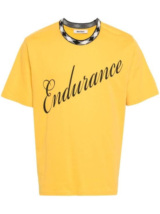 Wales Bonner WALES BONNER Men T-Shirts MS24JE16 JE01300 Yellow Size US L / EU 52-54 / 3 - 1 Thumbnail