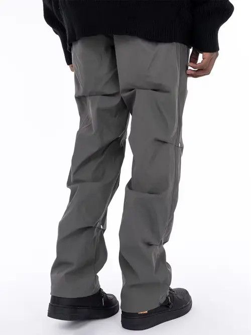 Jean Grey 3D Button Leg Pleat Nylon Pants Size US 32 / EU 48 - 2 Thumbnail