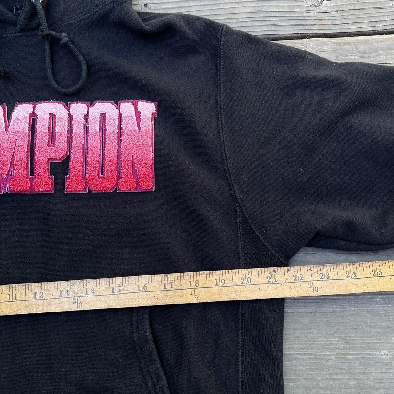 Champion Champion Reverse Weave Chenille Logo Black Hoodie Medium Size US M / EU 48-50 / 2 - 3 Thumbnail