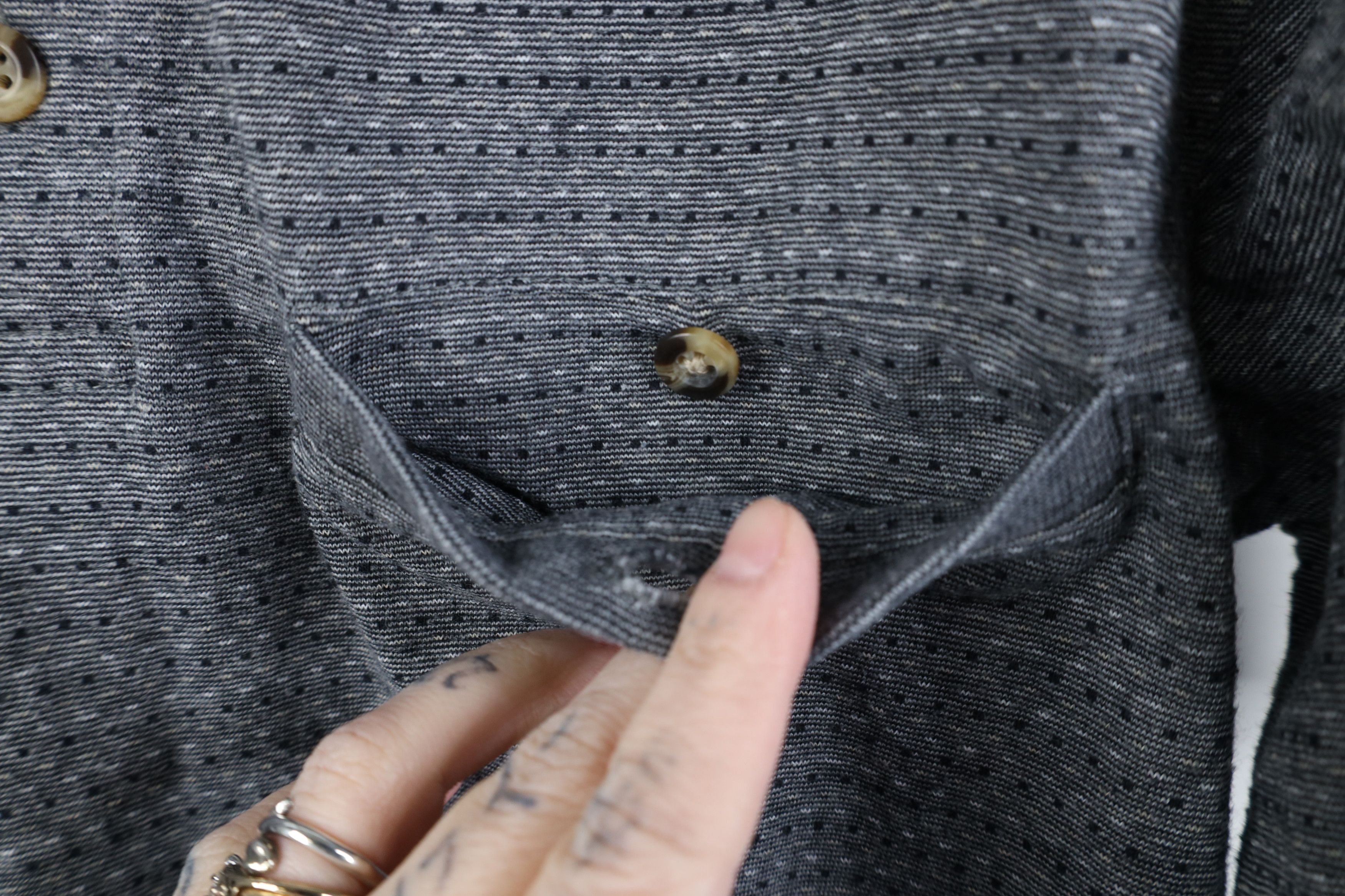 Vintage Vintage 90s Streetwear Polka Dot Knit Pullover Polo Shirt Size US S / EU 44-46 / 1 - 5 Thumbnail