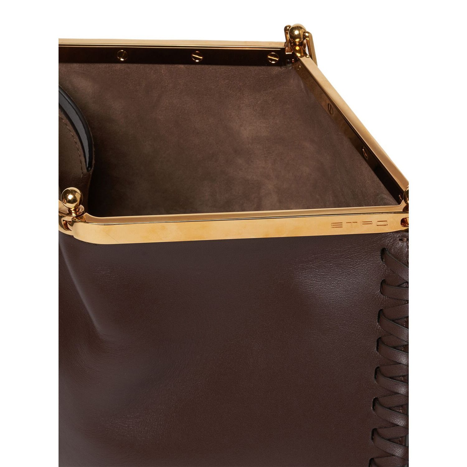 Etro ETRO Vela Large Brown Leather Shoulder Bag New & Authentic Size ONE SIZE - 4 Thumbnail