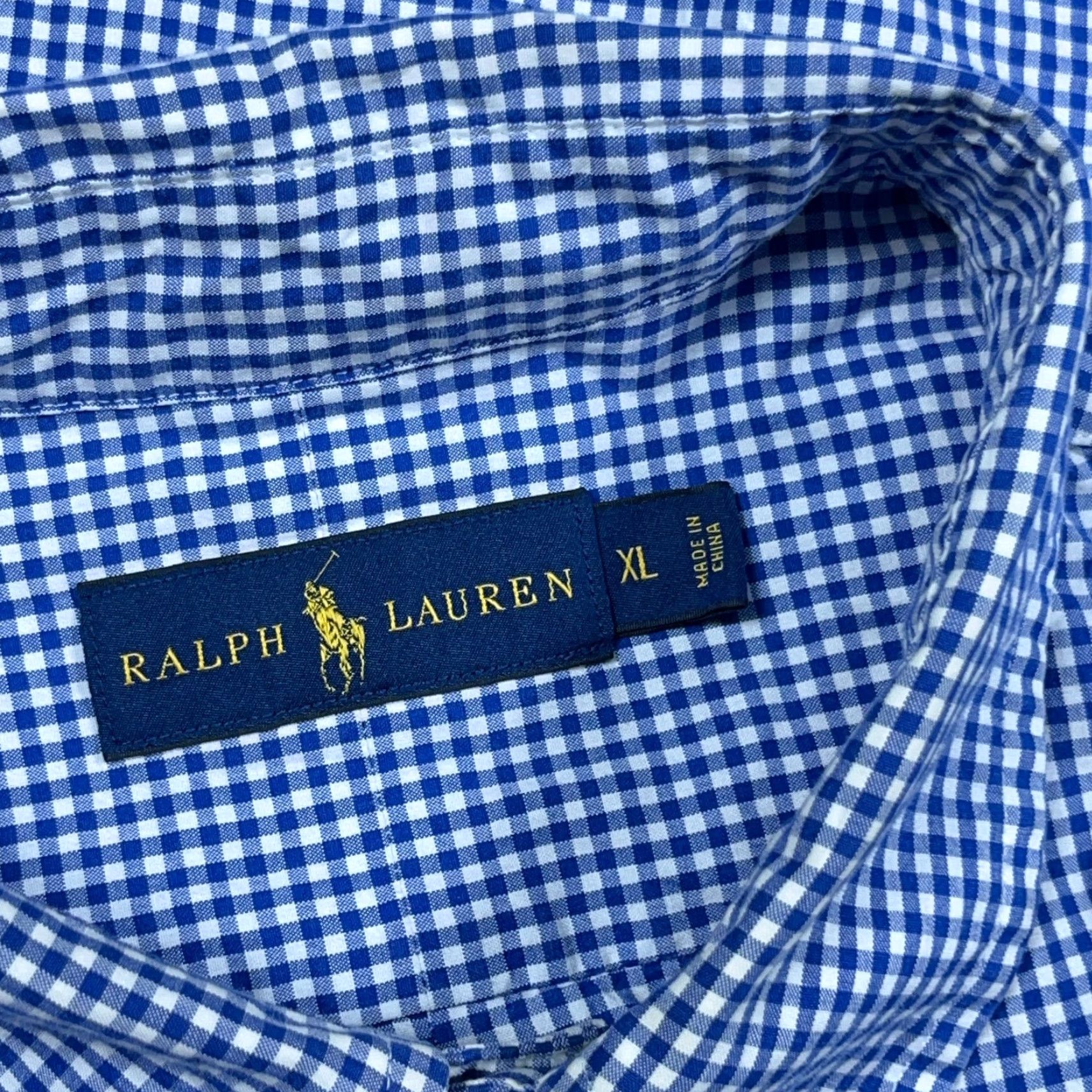 Ralph Lauren Ralph Lauren Shirt Men XL Blue Red Button Up Gingham Check Poplin Dress Casual Size US XL / EU 56 / 4 - 4 Thumbnail