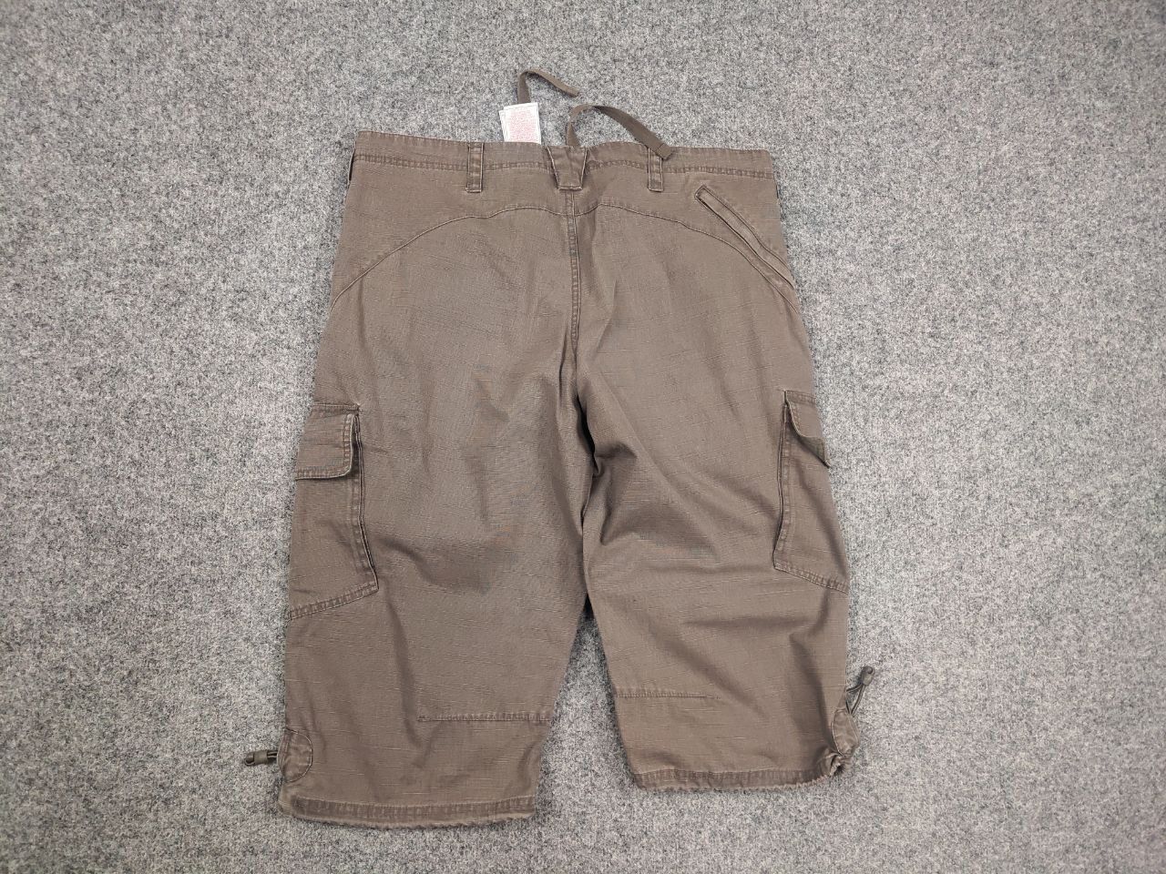 Nike Vintage Nike Cargo Canvas Baggy Beige Logo Shorts Y2K Style Size US 34 / EU 50 - 10 Thumbnail