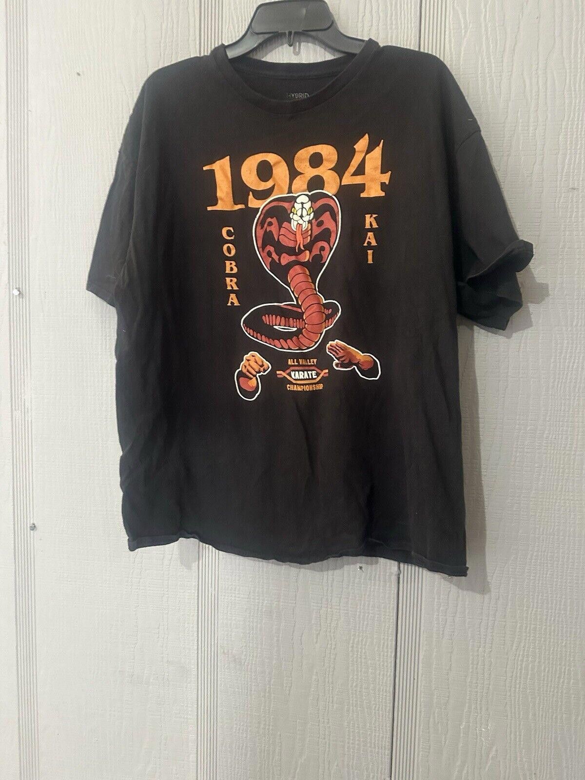 Designer The Karate Kid 1984 Cobra Kai Men's Black T-Shirt Size 2XL Size US XXL / EU 58 / 5 - 5 Thumbnail