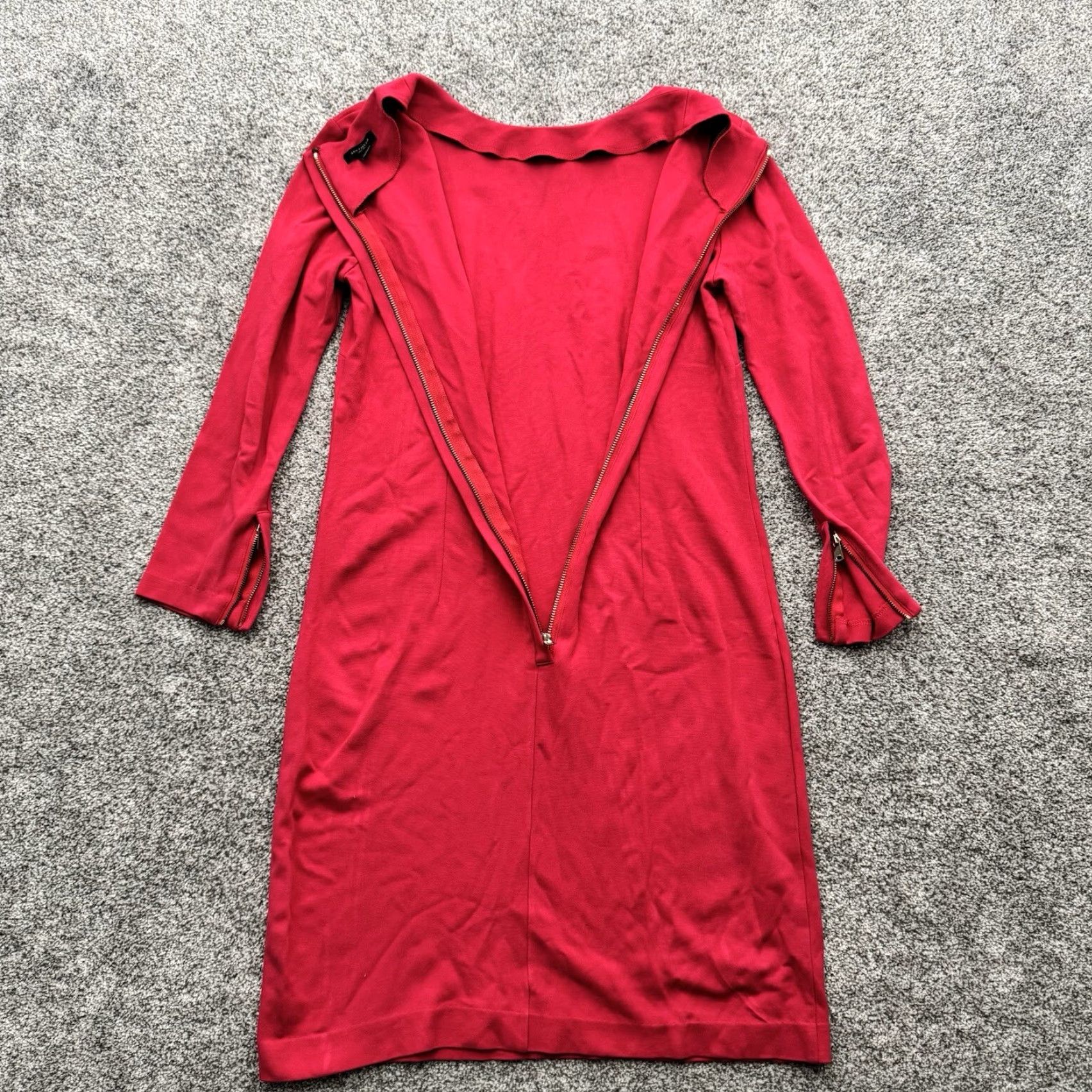 Vintage **Vintage Ann Taylor 6 Pink Zipper Sheath Dress 90s** User: **Vintage Ann Taylor 6 Pink Sheath Dress 90s Zip Cuffs** Size M / US 6-8 / IT 42-44 - 3 Thumbnail