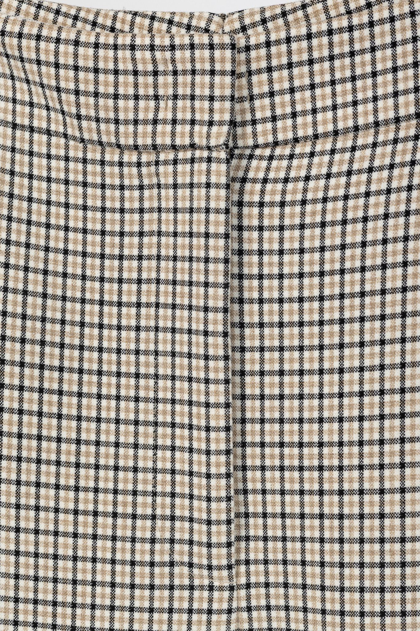 Akris Akris Punto Beige Plaid Bootcut Trousers Size 30" / US 8 / IT 44 - 6 Thumbnail
