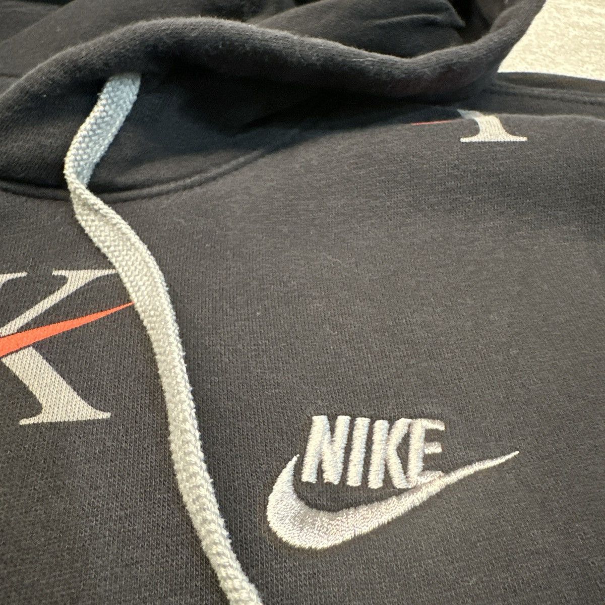 Nike Nike NSW Club AOP Pullover Hoodie Black Sweatshirt Y2K Style Size US L / EU 52-54 / 3 - 3 Thumbnail
