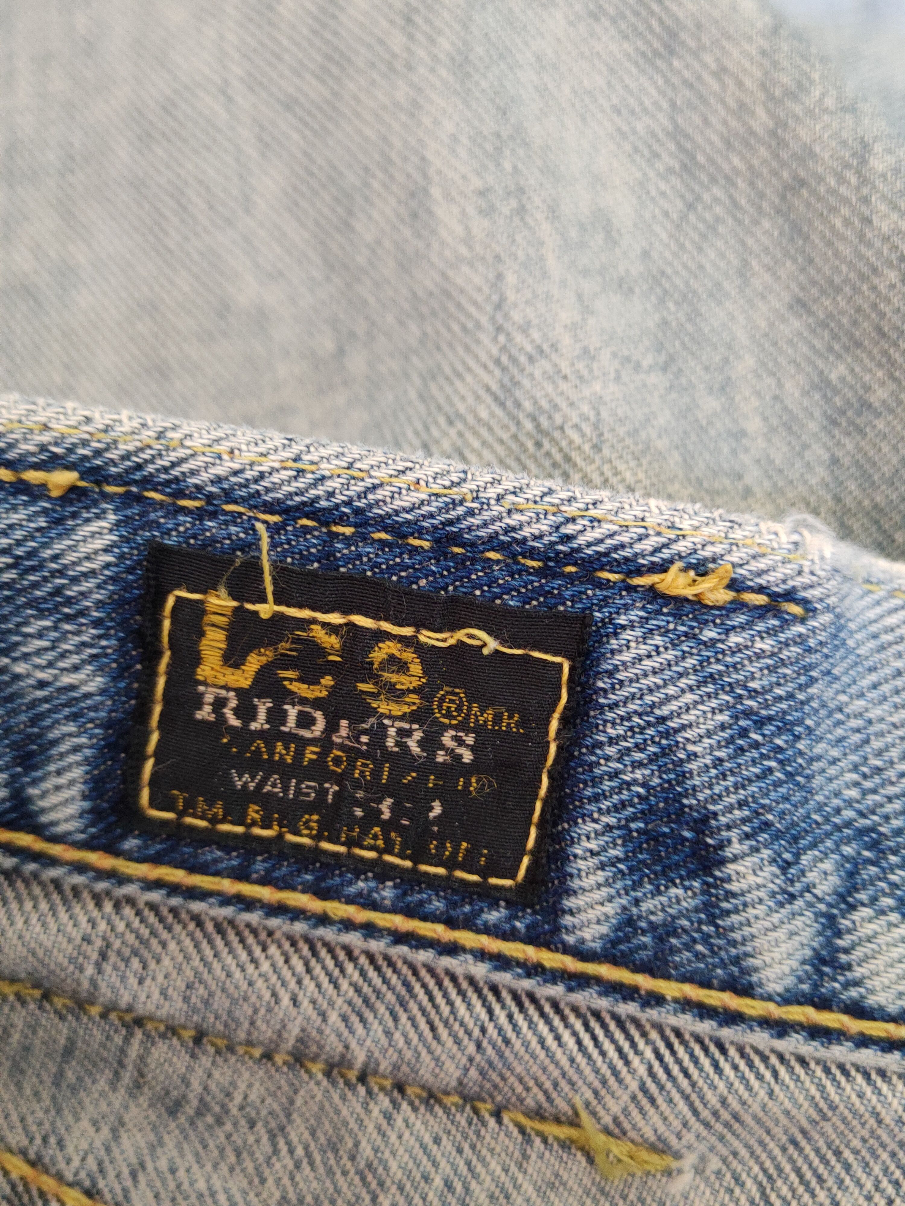 Japanese Brand Lee vintage Blue Distressed Ripped Jeans #S1694 Size US 32 / EU 48 - 16 Thumbnail