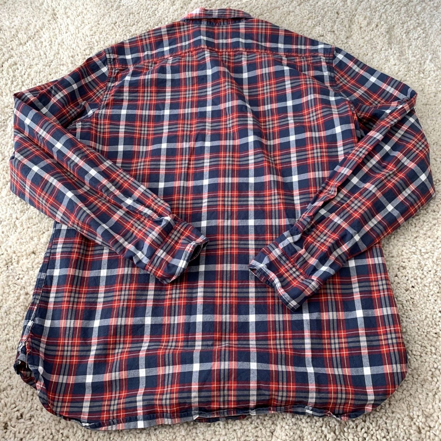Gap GAP Shirt Mens XL Red Gray Plaid Slim Fit Button-Up Cotton Woven Pockets Shirt Mens XL Red Gray Plaid Slim Fit Button-Up Cotton Woven Pockets Size US XL / EU 56 / 4 - 5 Thumbnail