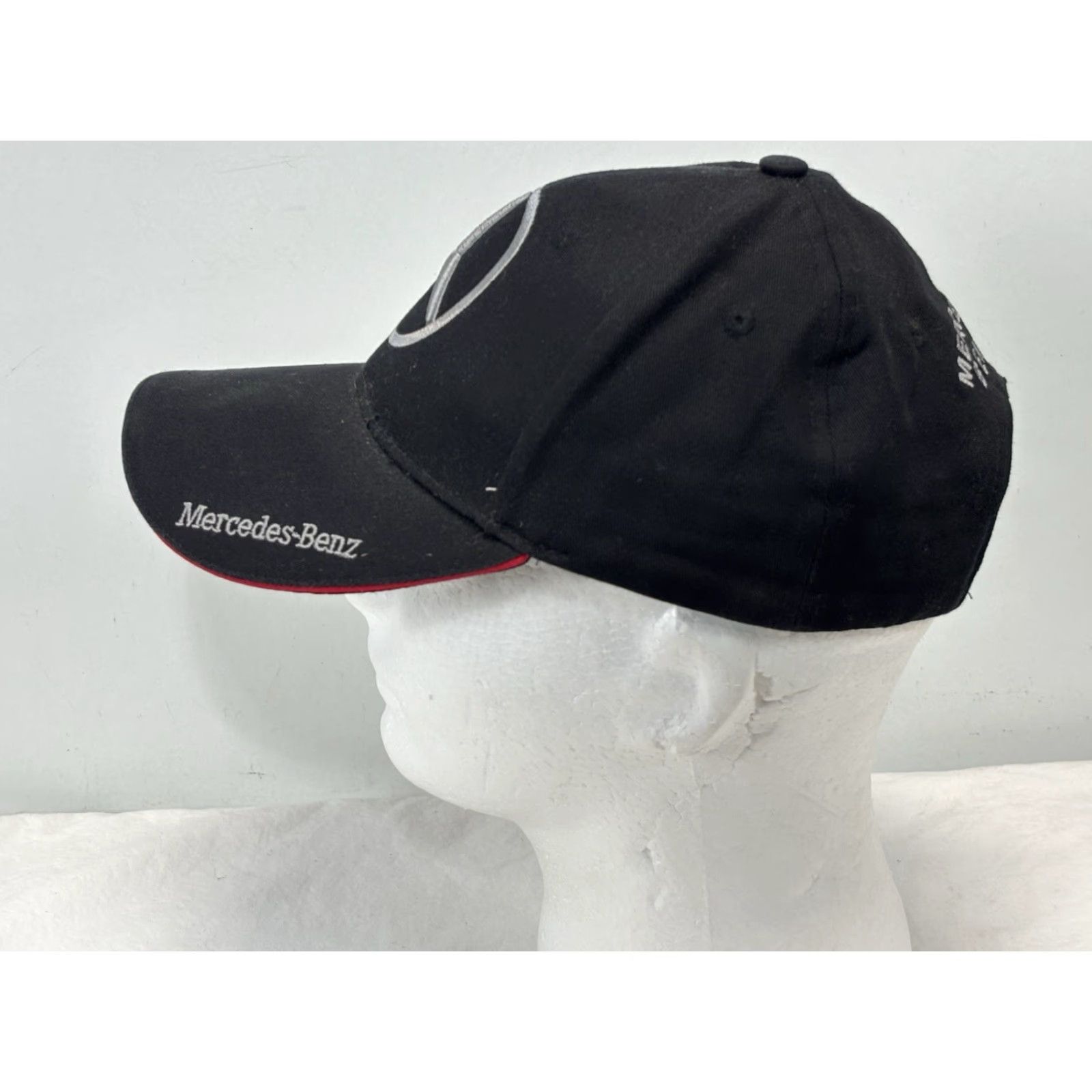 Mercedes-Benz VINTAGE Mercedes-Benz Hat Black Embroidered Emblem Baseball Cap Adjustable Strap Size ONE SIZE - 3 Thumbnail