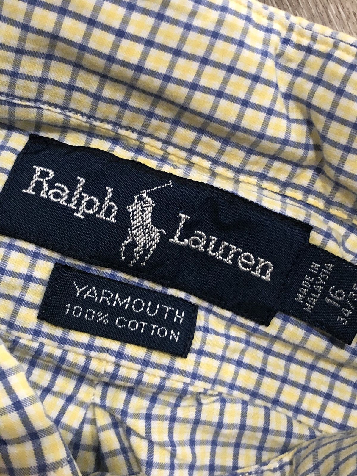 Polo Ralph Lauren × Vintage Vtg 90s Polo Ralph Lauren Yarmouth Button Down Size US L / EU 52-54 / 3 - 9 Thumbnail
