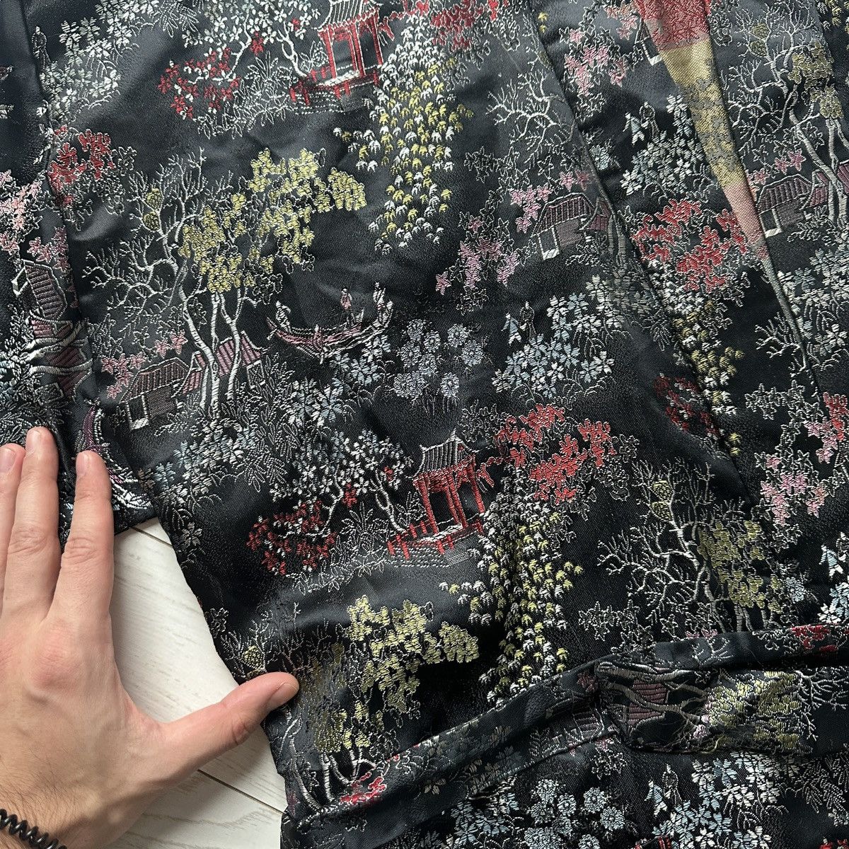 Japanese Brand Vintage 90s Haori Kimono Embroidered jacket Japan hype y2k Size US L / EU 52-54 / 3 - 7 Thumbnail