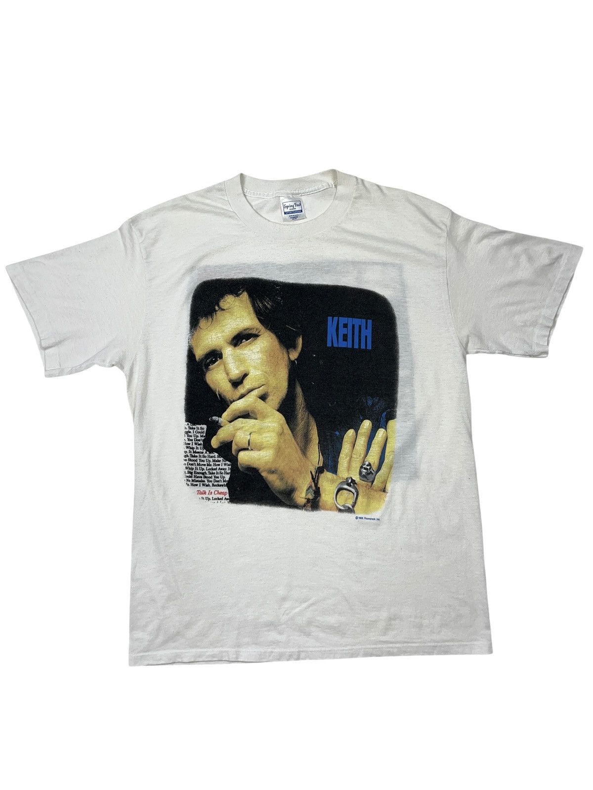 Vintage 1988 Keith Richards Tour T-shirt The Rolling Stones