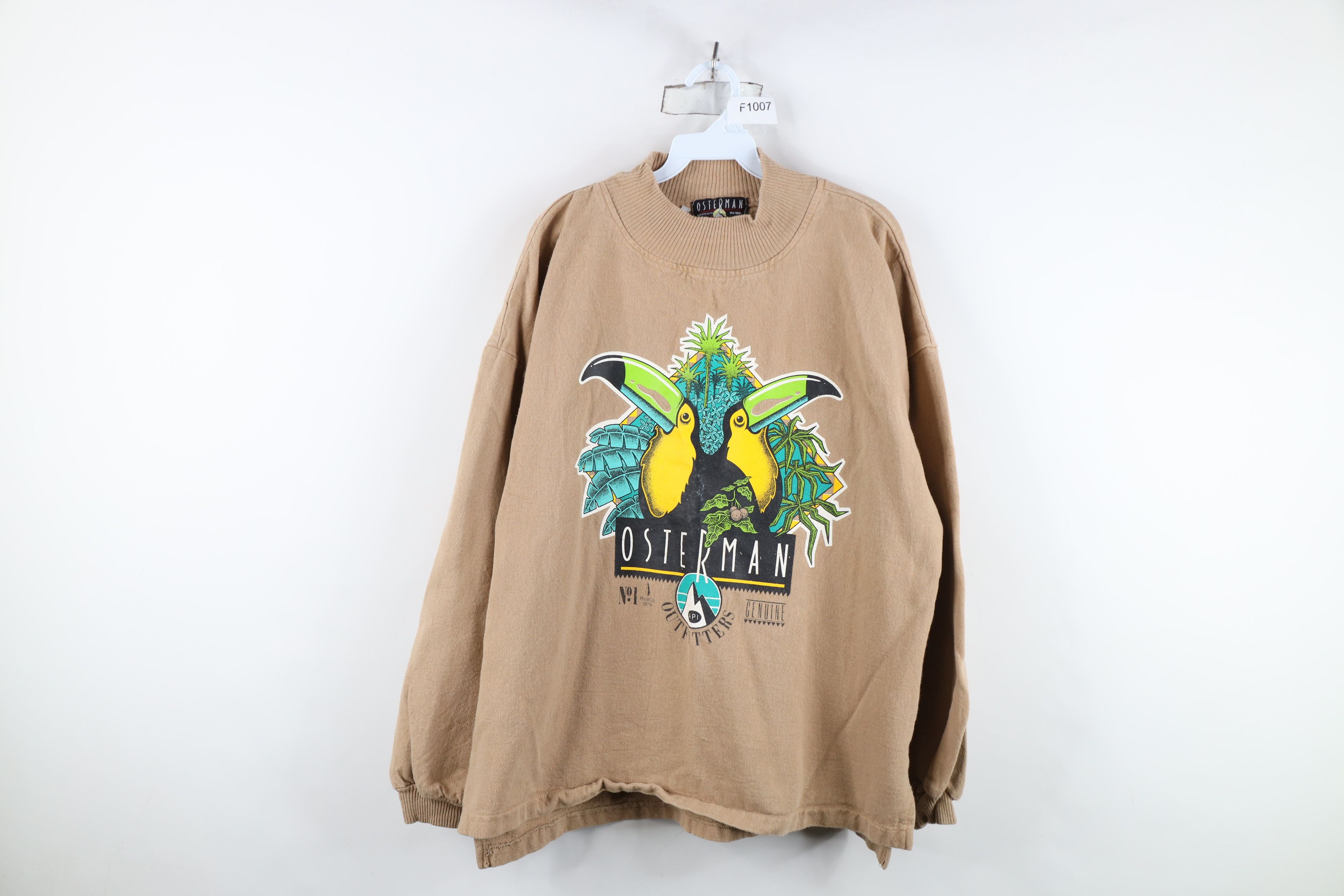 Vintage Vintage 90s Streetwear Osterman Bird Baggy Sweatshirt USA Size XL / US 12-14 / IT 48-50 - 1 Thumbnail
