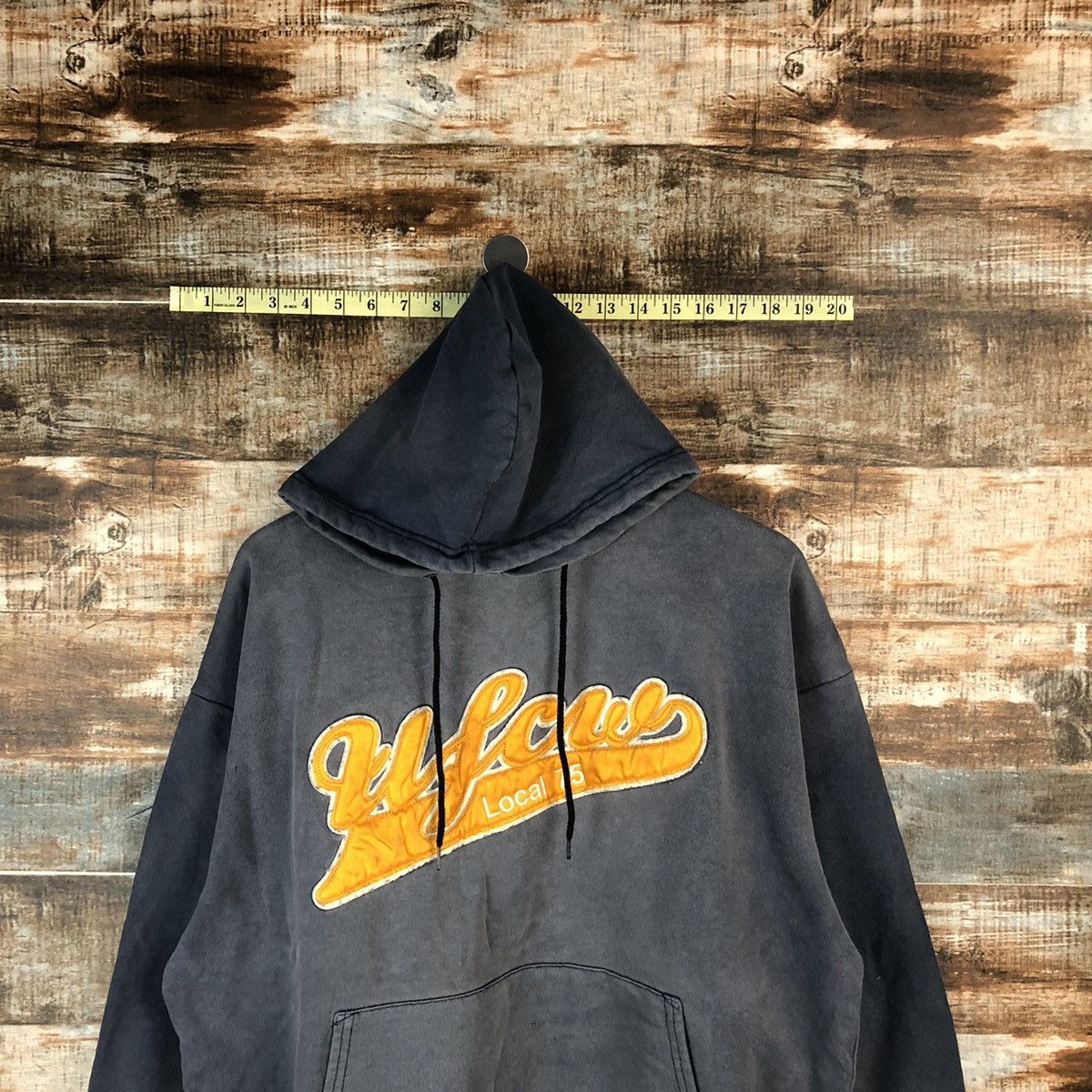 Vintage UFCW faded Grey Hoodie #A1388 Size US L / EU 52-54 / 3 - 2 Thumbnail