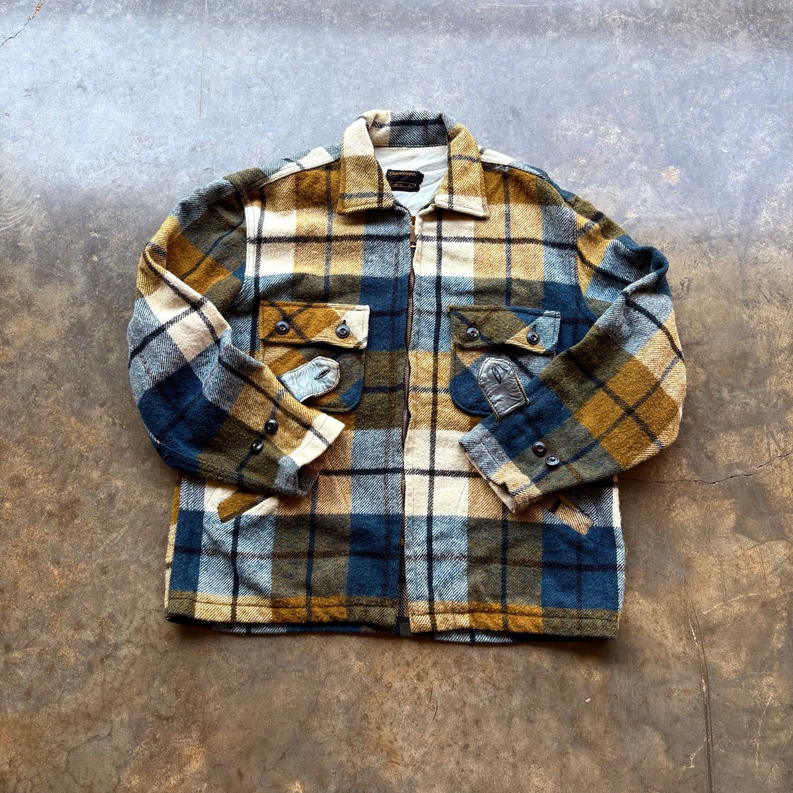 Crazy True Vintage Talon Zip Wool Jacket Flannel