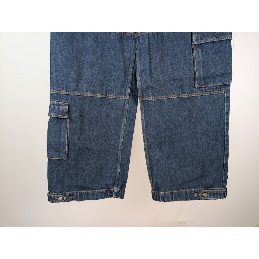 Gucci o1rshd1 Eco-Washed Organic Denim Cargo Pant in Blue / Mix Size US 36 / EU 52 - 4 Thumbnail