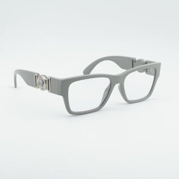 Versace Versace VE3368U 5501 Eyeglasses Light Grey 55mm Square Frame Size ONE SIZE - 4 Thumbnail