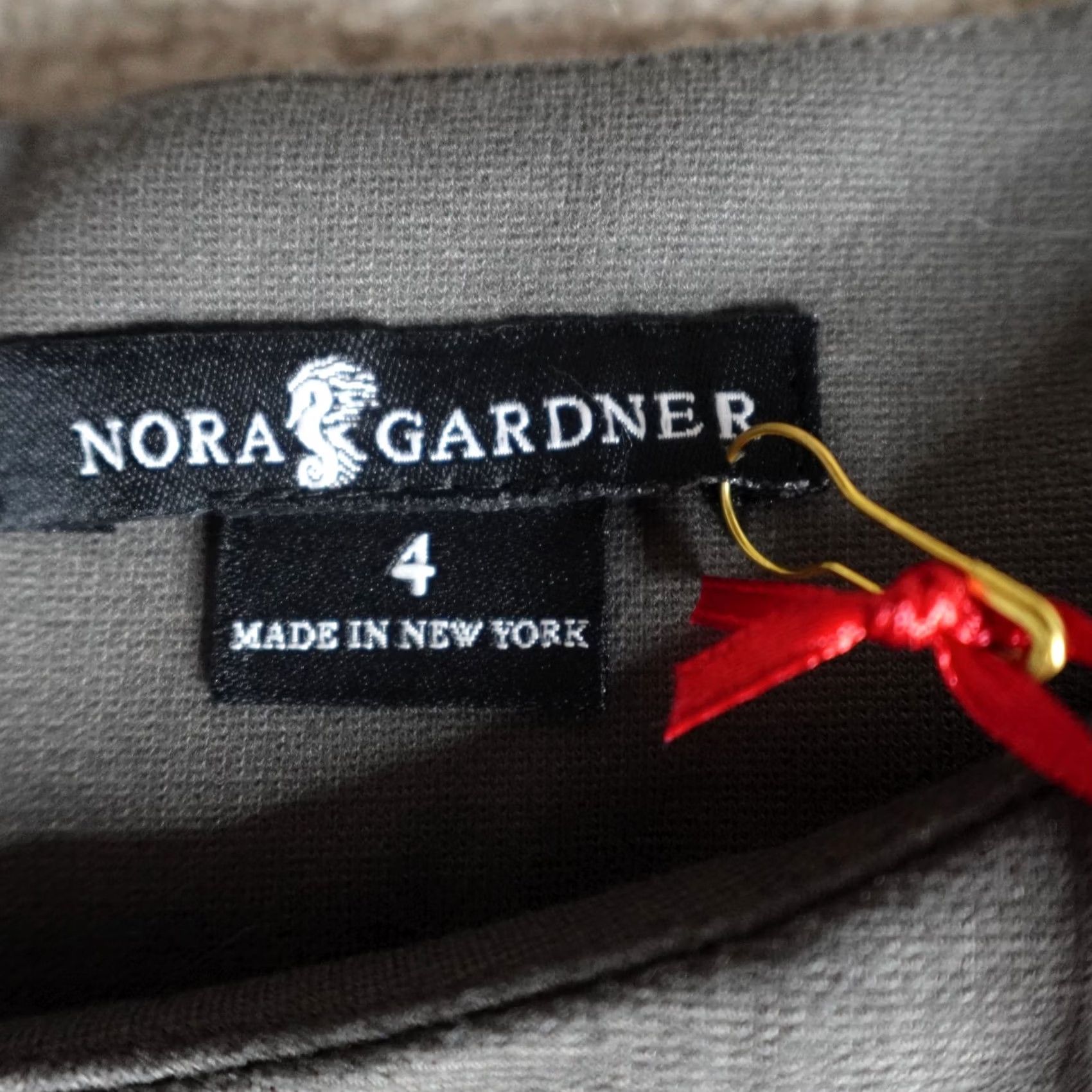 Vintage Nora Gardner Womens Dress Gray Solid Pencil Knee Length 4 Made in USA NEW READ Size S / US 4 / IT 40 - 7 Thumbnail