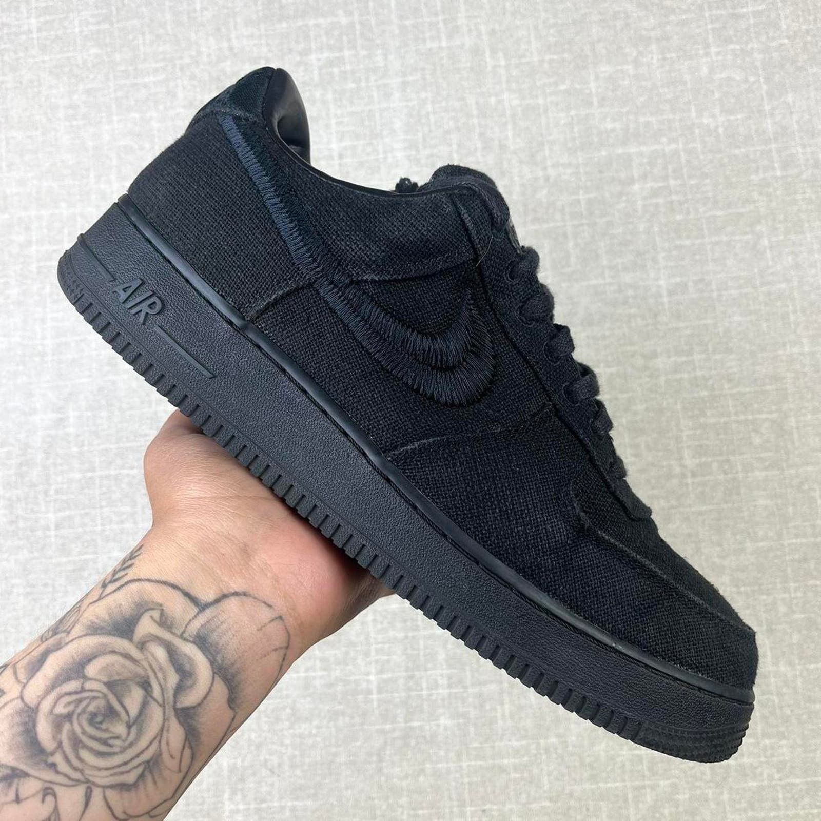 Nike x Stussy Air Force 1 Low “Black Woven