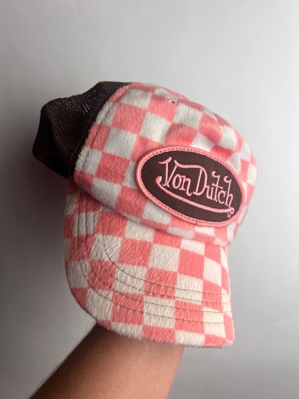 Von Dutch VonDutch fleece Checkered Trucker Hat Size ONE SIZE - 3 Thumbnail