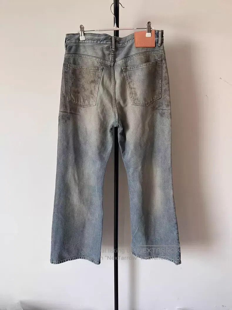 Acne Studios Acne Studios Aged Mid Rise Zipper Loose Straight Jeans, Bl Size US 30 / EU 46 - 2 Thumbnail