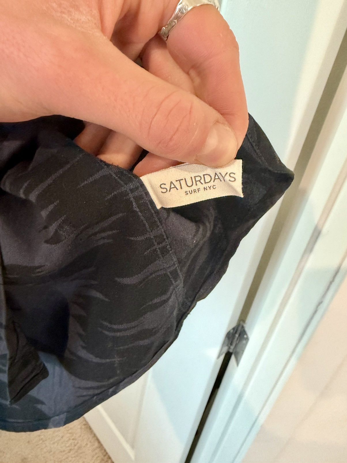 Saturdays NYC Saturdays Surf NYC Printed Button-Down Shirt Navy/Black Size US L / EU 52-54 / 3 - 3 Thumbnail