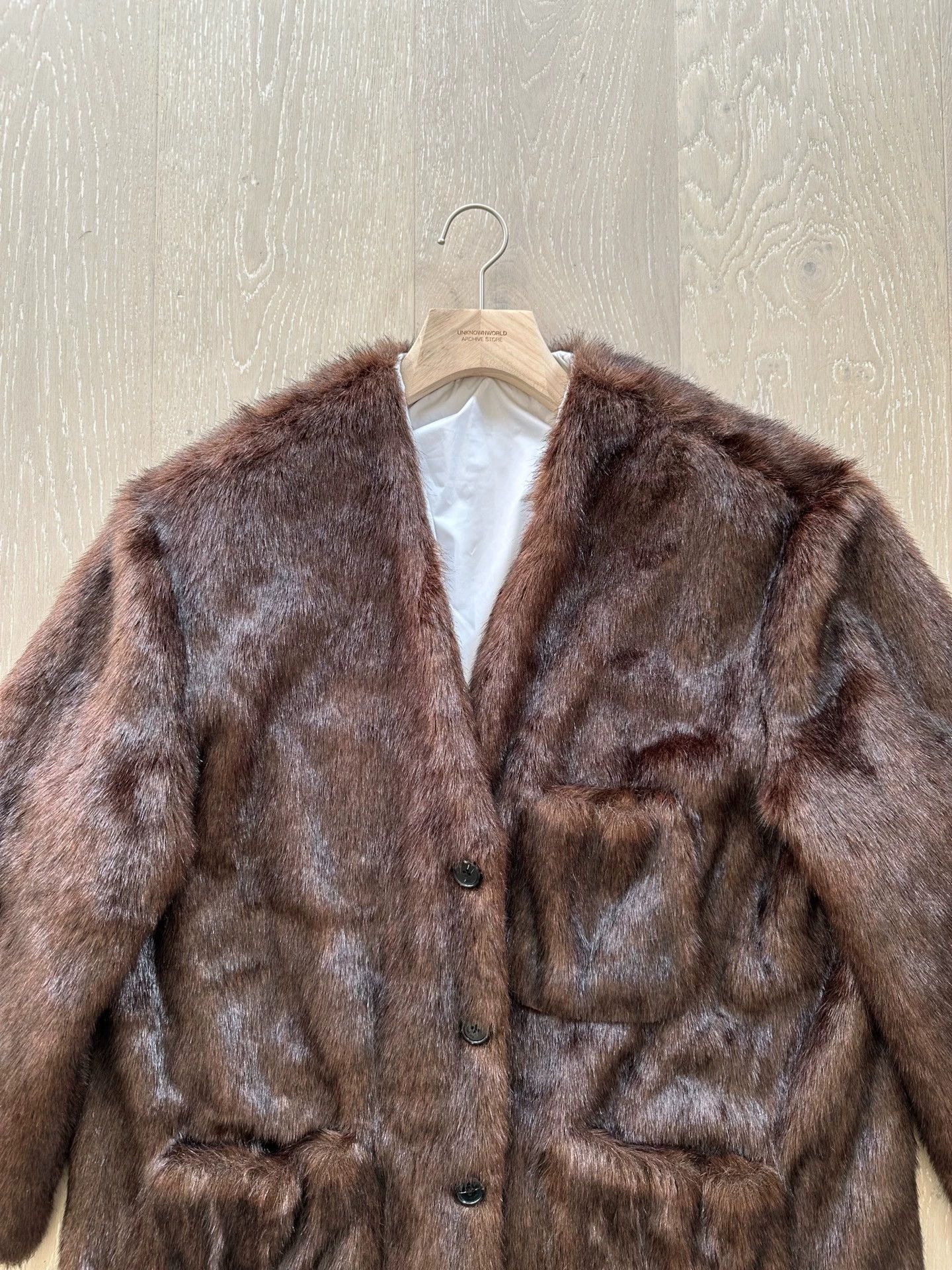 Raf Simons Raf Simons SS Collarless Double-Face Eco Fur Coat Size S / US 4 / IT 40 - 2 Thumbnail