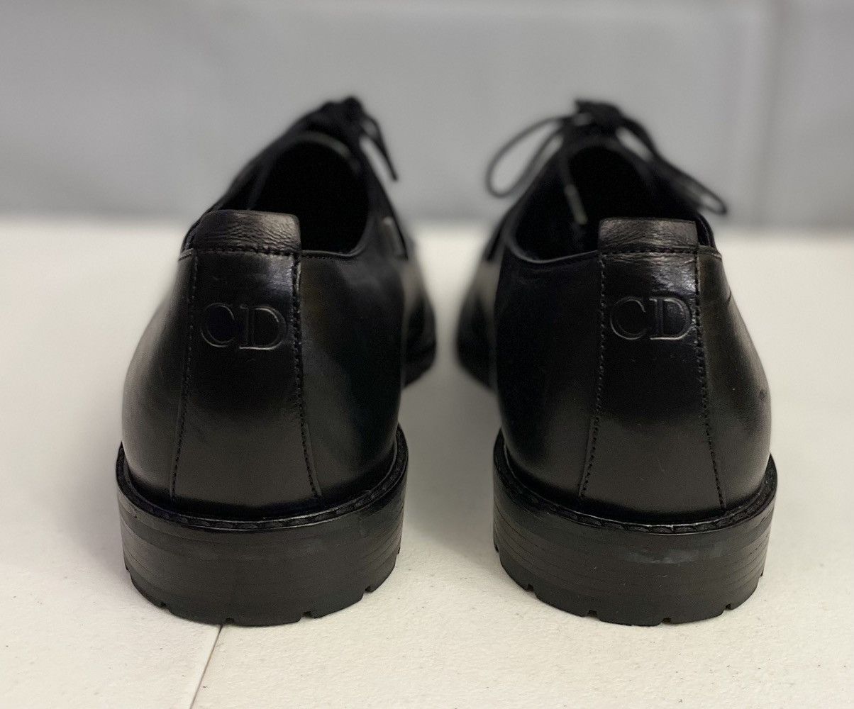 Dior Dior 🇮🇹 Black Derby Calfskin Commando Lug Sole 10 43 New Size US 10 / EU 43 - 16 Thumbnail