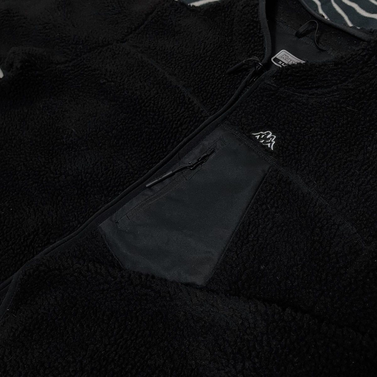Kappa Kappa Vintage Black Sweatshirt Jacket Zip Fleece Size US XL / EU 56 / 4 - 4 Thumbnail