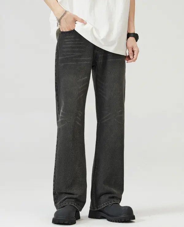 Japanese Brand nezawa x Rika American grey washed flared baggy jeans Size US 32 / EU 48 - 7 Thumbnail