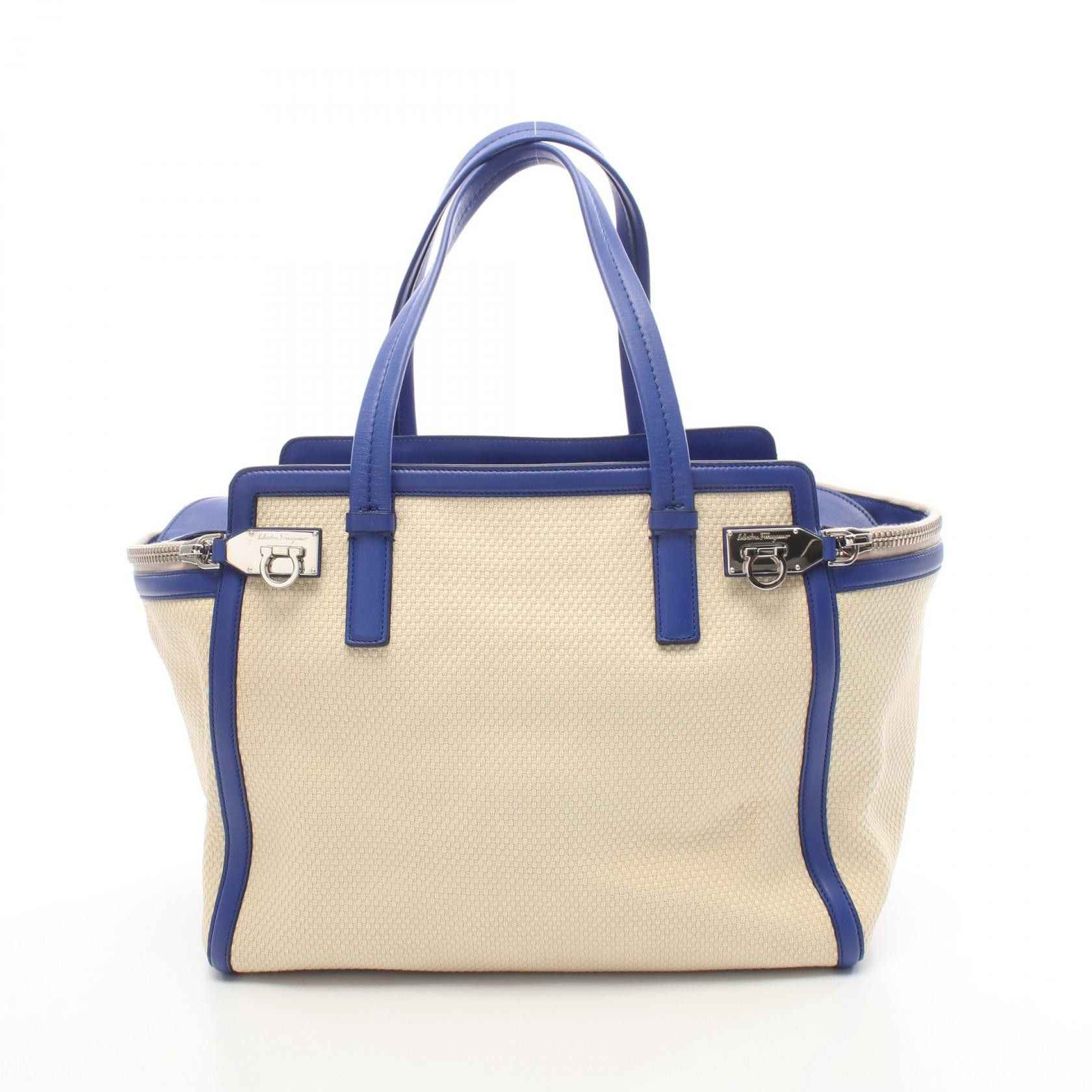 Salvatore Ferragamo Salvatore Ferragamo Salvatore Ferragamo Ariana Canvas Leather Handbag Leather Handbag 21E455 DUTY FREE for USA Size ONE SIZE - 1 Thumbnail