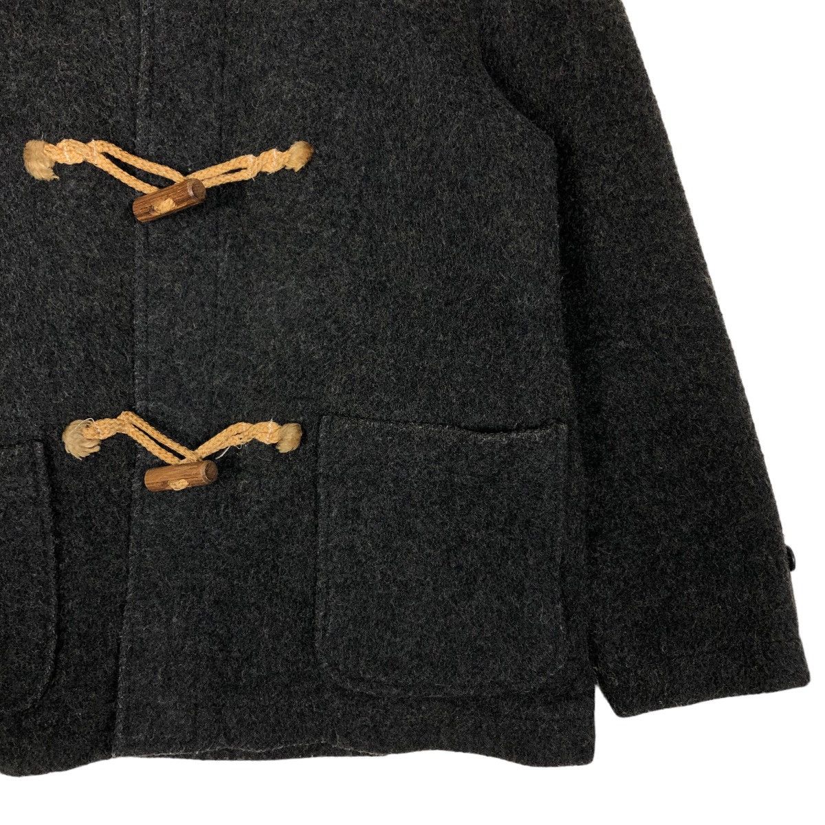 Issey Miyake 🔥Vtg Wool Duffle Jacket Wood Button Dept Issey Miyake Japan Size US M / EU 48-50 / 2 - 5 Thumbnail