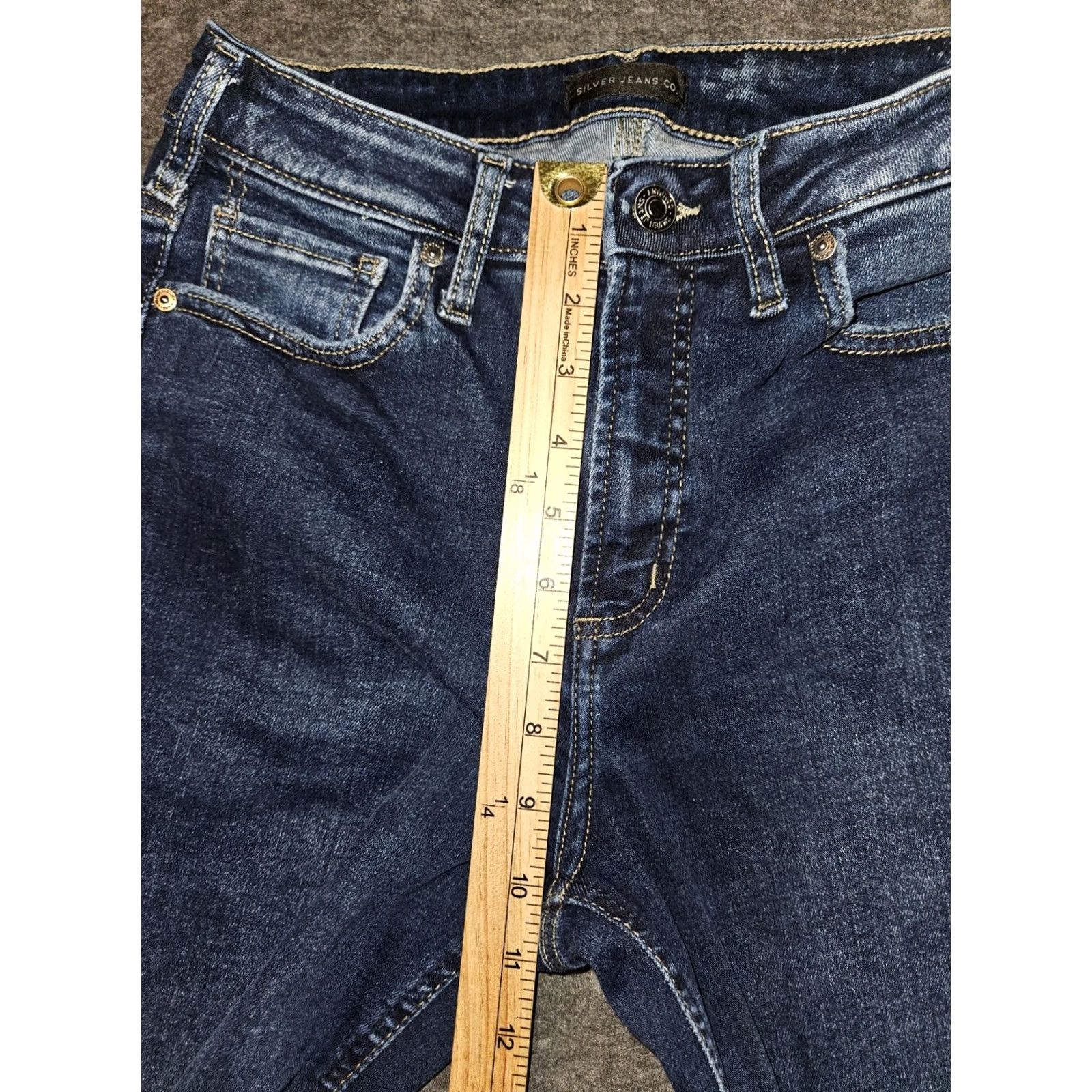 Silver Jeans Co. Silver Jeans Co Women's Bootcut Jeans 27 Regular Inseam 31 Blue Denim Stretch Infinite Fit Size 27" / US 4 / IT 40 - 5 Thumbnail