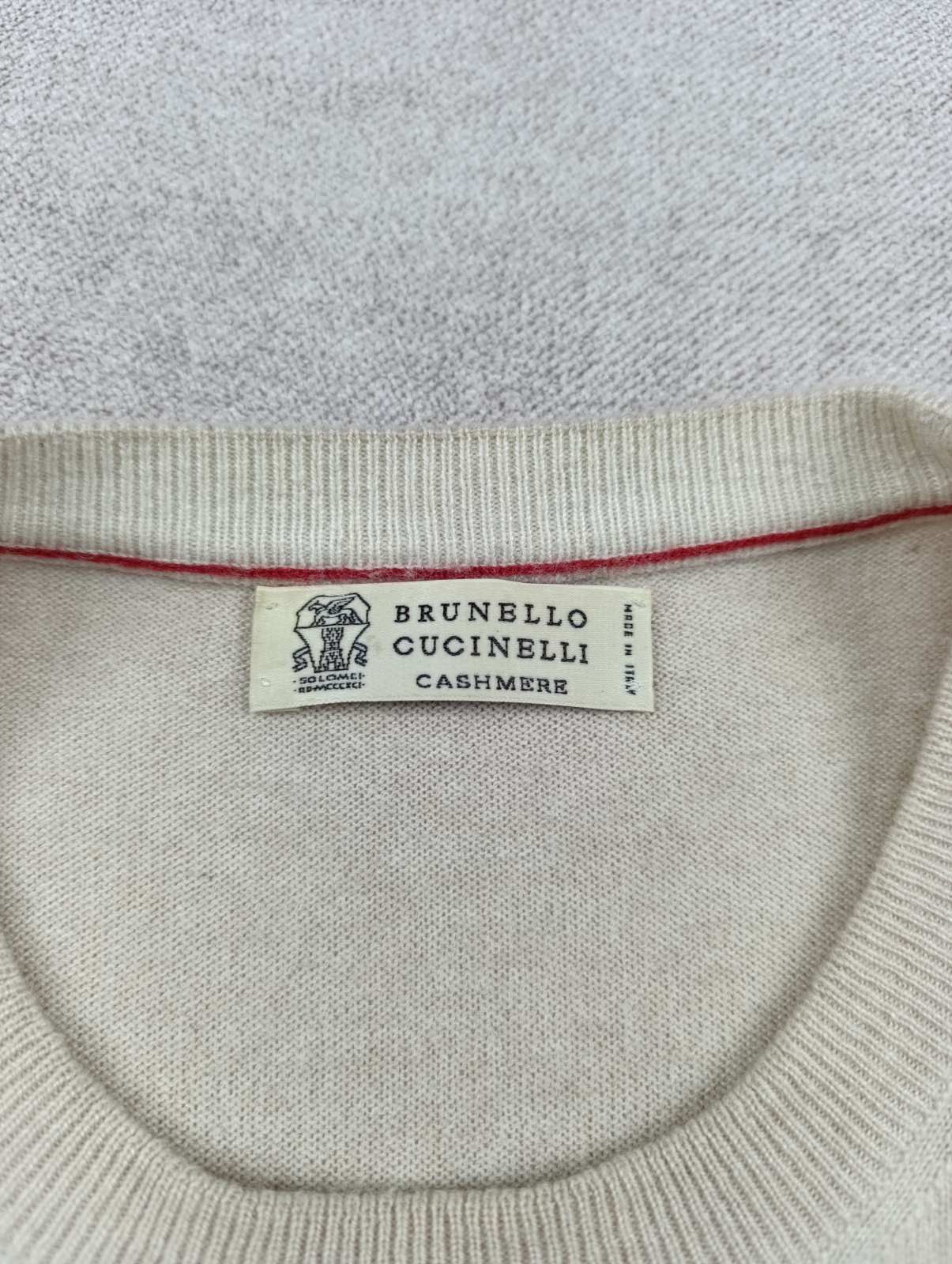 Brunello Cucinelli BRUNELLO CUCINELLI MEN'S EMBROIDERED CASHMERE SWEATER Size US M / EU 48-50 / 2 - 10 Thumbnail