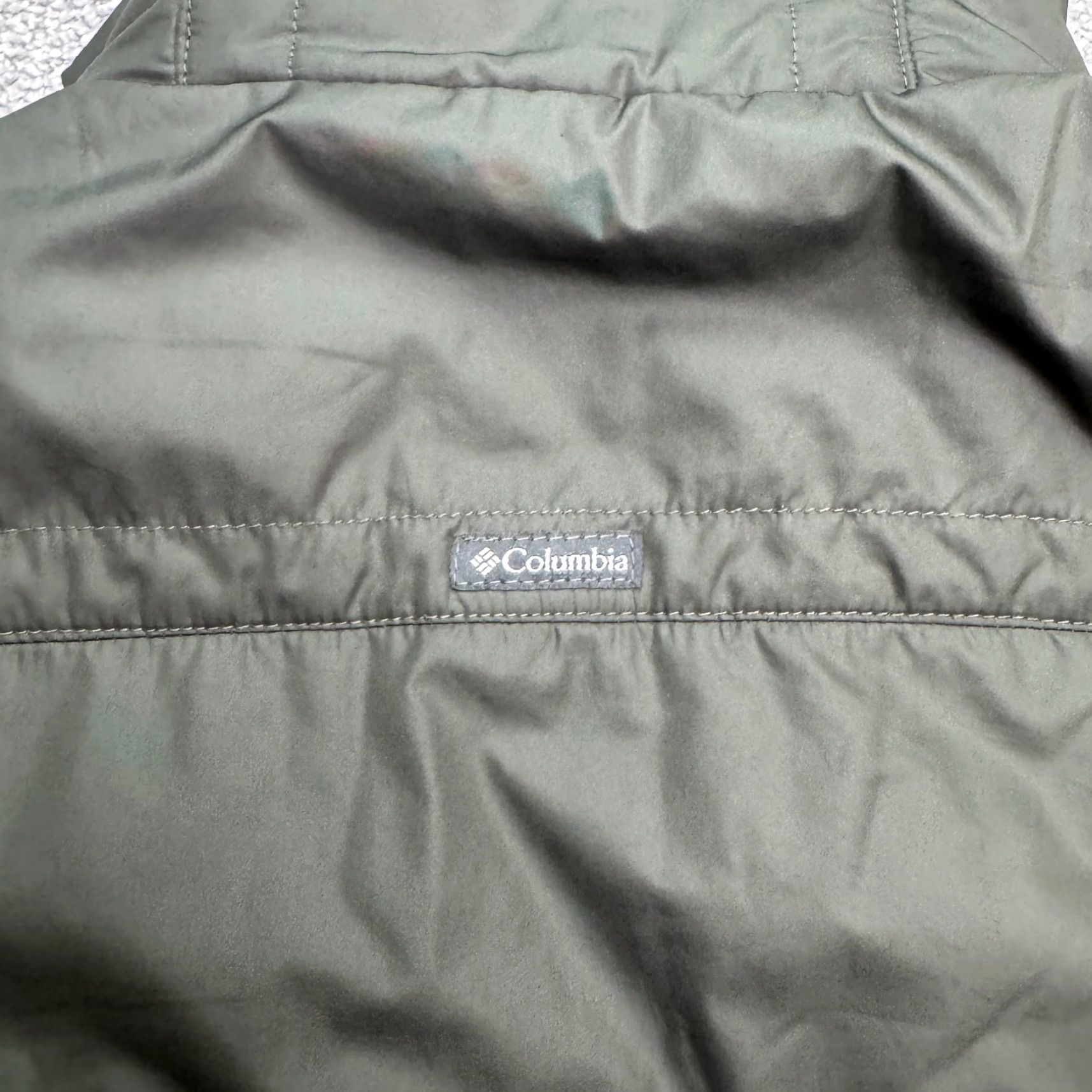 Vintage Columbia Quilted Puffer Vest Womens Small Green Full Zip Outdoor Fleece Line Size S / US 4 / IT 40 - 4 Thumbnail