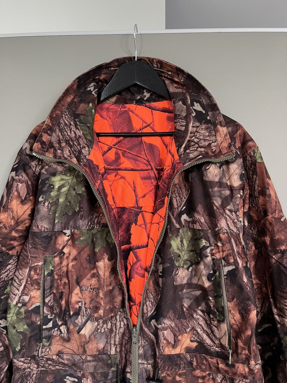 Hunter Duck Valley Reversible Leaves Camo Hunting Duck-Tex Jacket Size US M / EU 48-50 / 2 - 3 Thumbnail