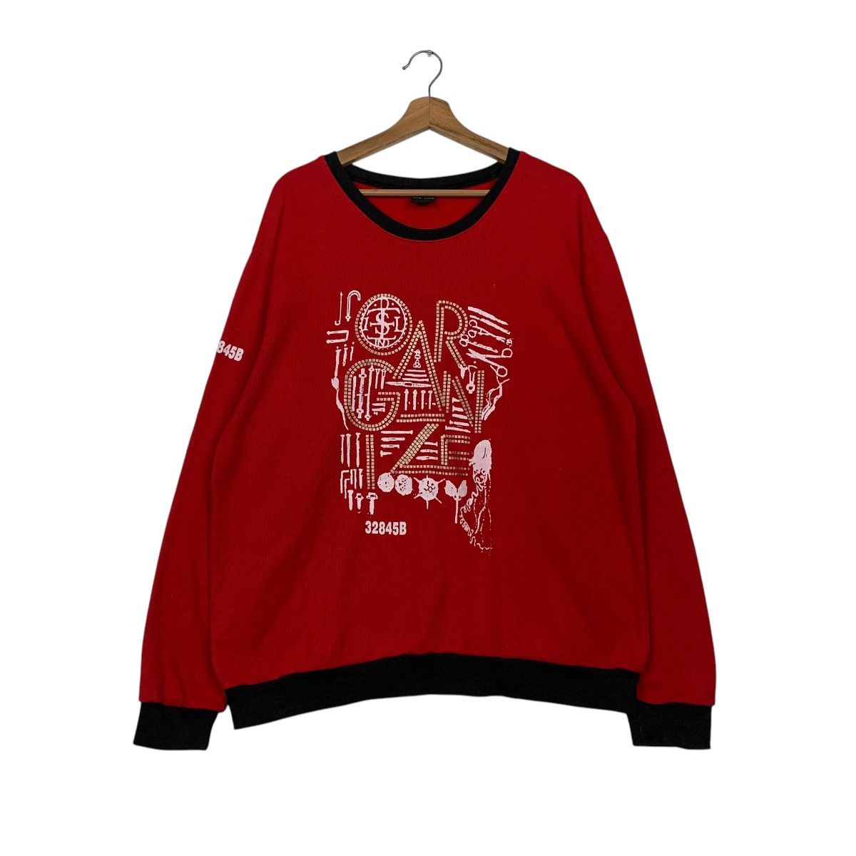 Japanese Brand Japanese Brand Red Crewneck Sweatshirt Size US M / EU 48-50 / 2 - 1 Thumbnail