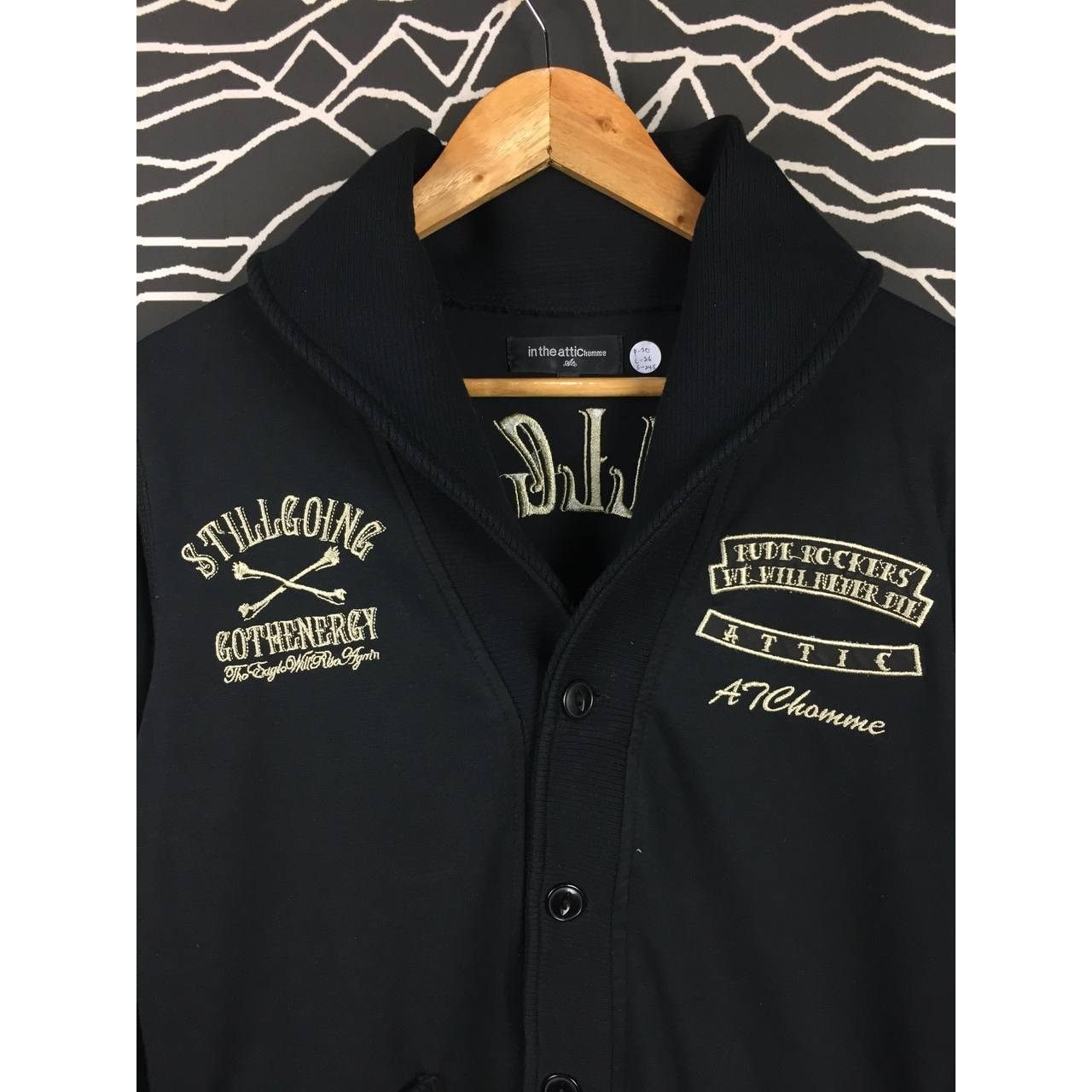 In The Attic × Japanese Brand × Seditionaries In The Attic Homme Skull Embroidered Shawl Collar Cardigan Size US M / EU 48-50 / 2 - 10 Thumbnail